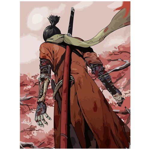 Картина по номерам на холсте игра Sekiro Секиро - 6577 В 30x40 картина по номерам на холсте sekiro 1