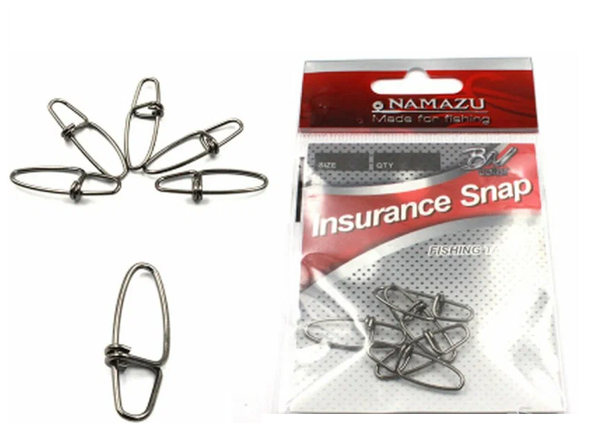 Карабин Namazu INSURANCE SNAP, цв. BN, р. 000, test-4 кг (уп. 10 шт)