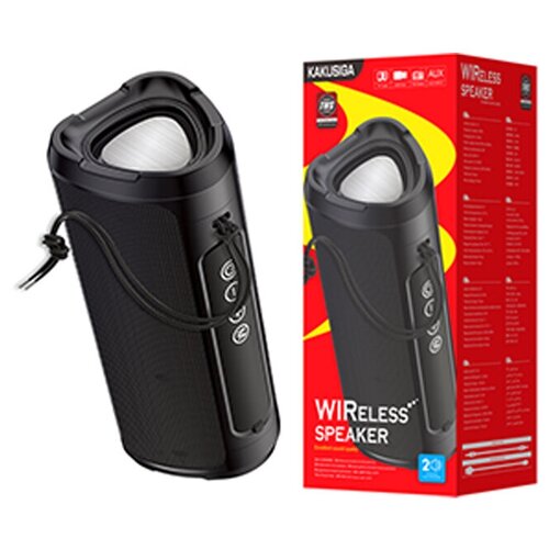Беспроводная портативная bluetooth блютус колонка KAKUSIGA Черный 199900₽