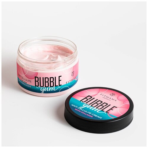 Купить Средство от растяжек FITMAMA COSMETICS Aнтицеллюлитный крем для тела Bubble Gum с коллагеном, розовый