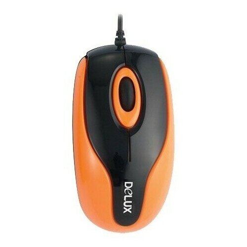 Мышь Delux DLM-363B OrangeBlack 32900₽