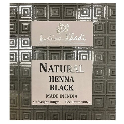 Indian Khadi Хна Natural Henna, black, 100 г