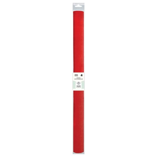 Цветная бумага крепированная в рулоне ТРИ СОВЫ, 50х250 см, 10 наборов в уп. 1 л. , красный