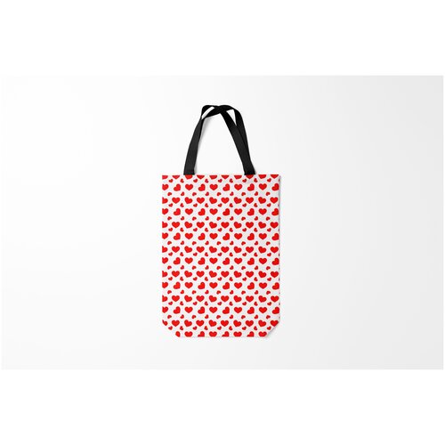 фото Сумка-шоппер / 31х42 см / любовь / сердца сердечки burnettie