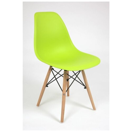 Стул пластиковый 622 Eames Green-48 Red&Black зеленый