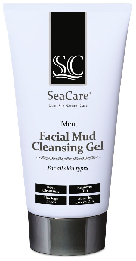 SeaCare мужской грязевой очищающий гель для лица Men Facial Mud Cleansing Gel, 150 мл/200 г