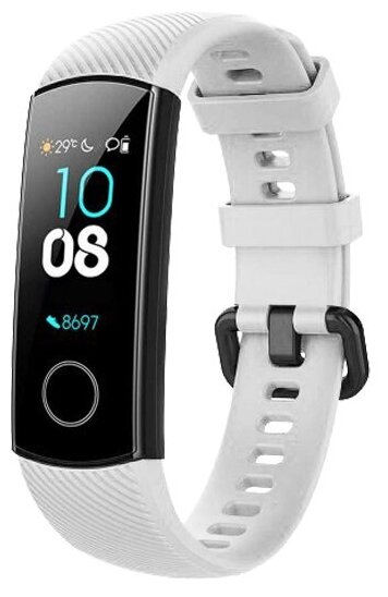 DF / Ремешок классический силиконовый для Honor Band 4/5 DF hwClassicband-02 (white) / белый