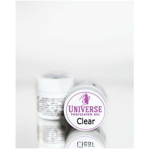 Гель Universe Profession Gel для наращивания и моделирования ногтей Clear (Прозрачный) 20г