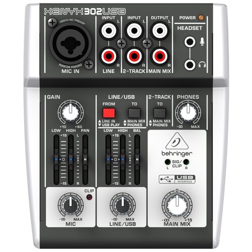 Микшерный пульт BEHRINGER 302USB микшерный пульт behringer xr16