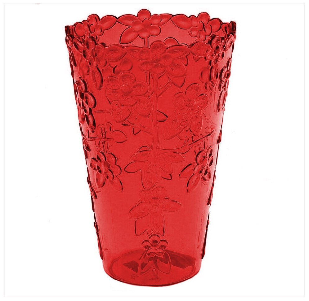 фото Ваза для цветов, красная