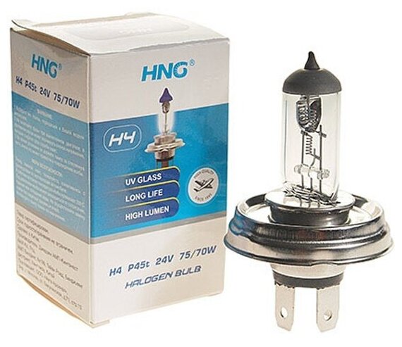 Лампа автомобильная Hng H4 24V 75/70W P45t, -24445