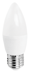 Светодиодная лампа Ecola candle LED Premium 9,0W 220V E27 6000K свеча (композит) 100x37, 2 штуки.