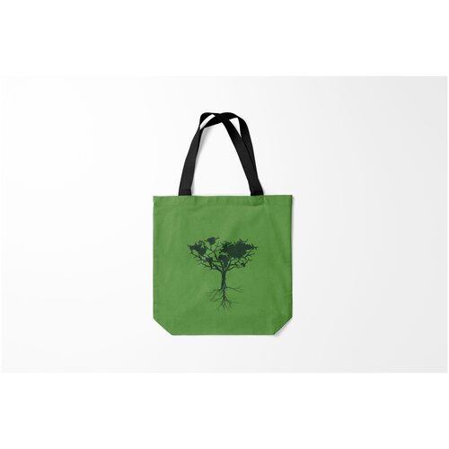 фото Сумка-шоппер / 40х40 см / популярные иллюстрации / природа древо мира burnettie