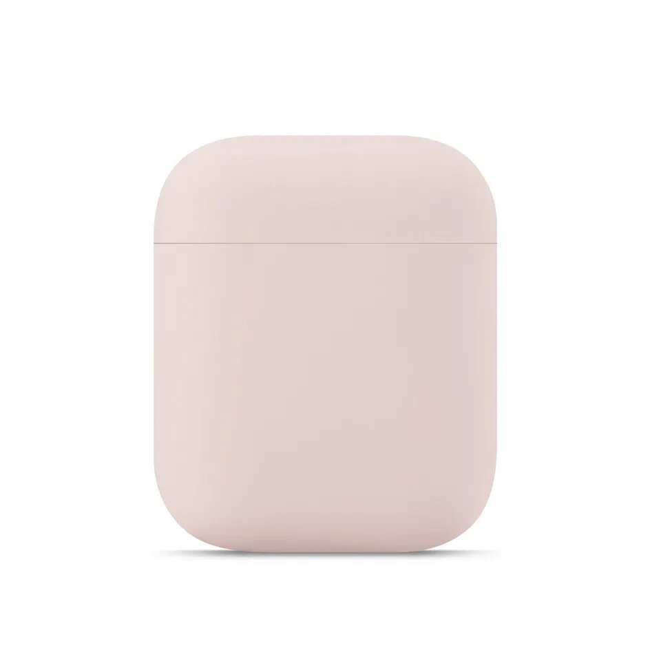 Чехол силиконовый Case Protection для Airpods 1/2, песочно-розовый (6)