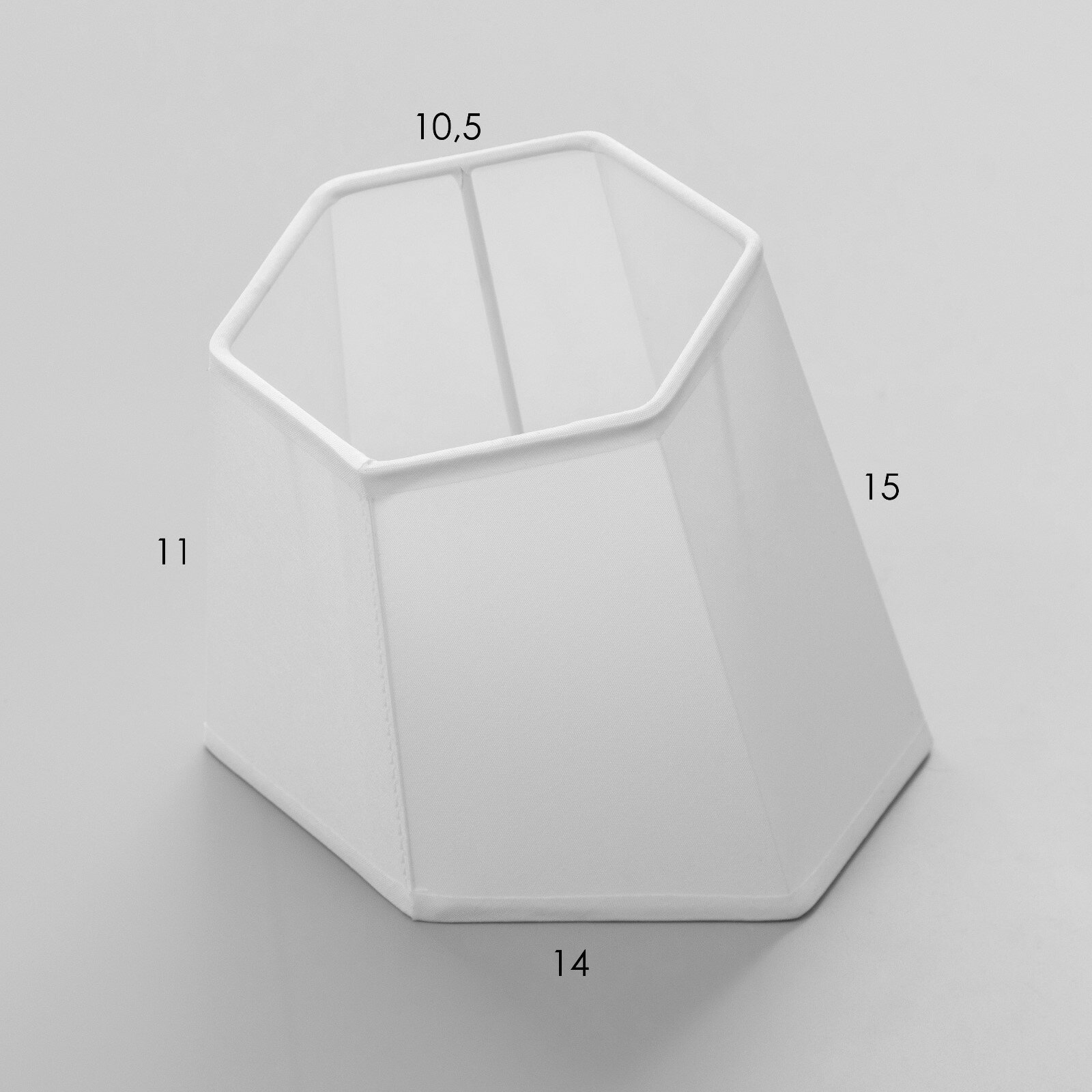 Абажур "Талька" белый Е14 14,5х14,5х16 см - фотография № 3