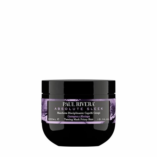 PAUL RIVERA ABSOLUTE SLEEK FRIZZY HAIR MASK, 300 ML-Дисциплинирующая маска для кудрявых волос с экстрактами каштана и моринги, 300 мл