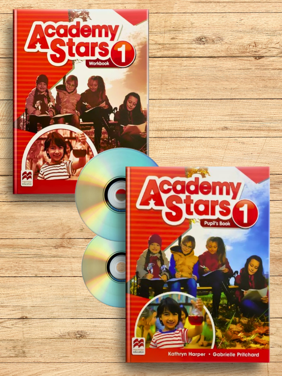 Academy Stars 1 комплект Учебник + рабочая тетрадь + диск