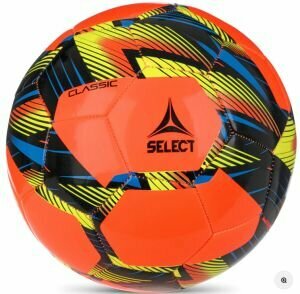 Мяч футбольный SELECT Classic V23 (4, оранжевый-черный-желтый)