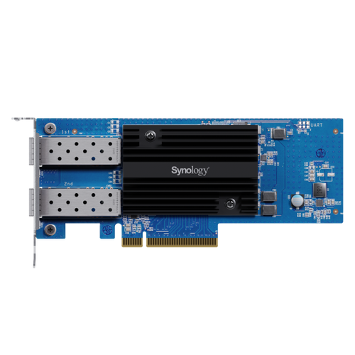 Synology Сетевой адаптер Synology 10\25 Gigabit Dual port SFP+ PCIe 3.0 x8 adapter (incl LP and FH bracket)