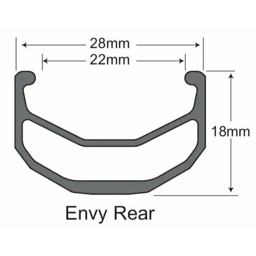 Обод 20" 36h SunRingle Envy Rear Ano Welded Black (M80E05271813605C)