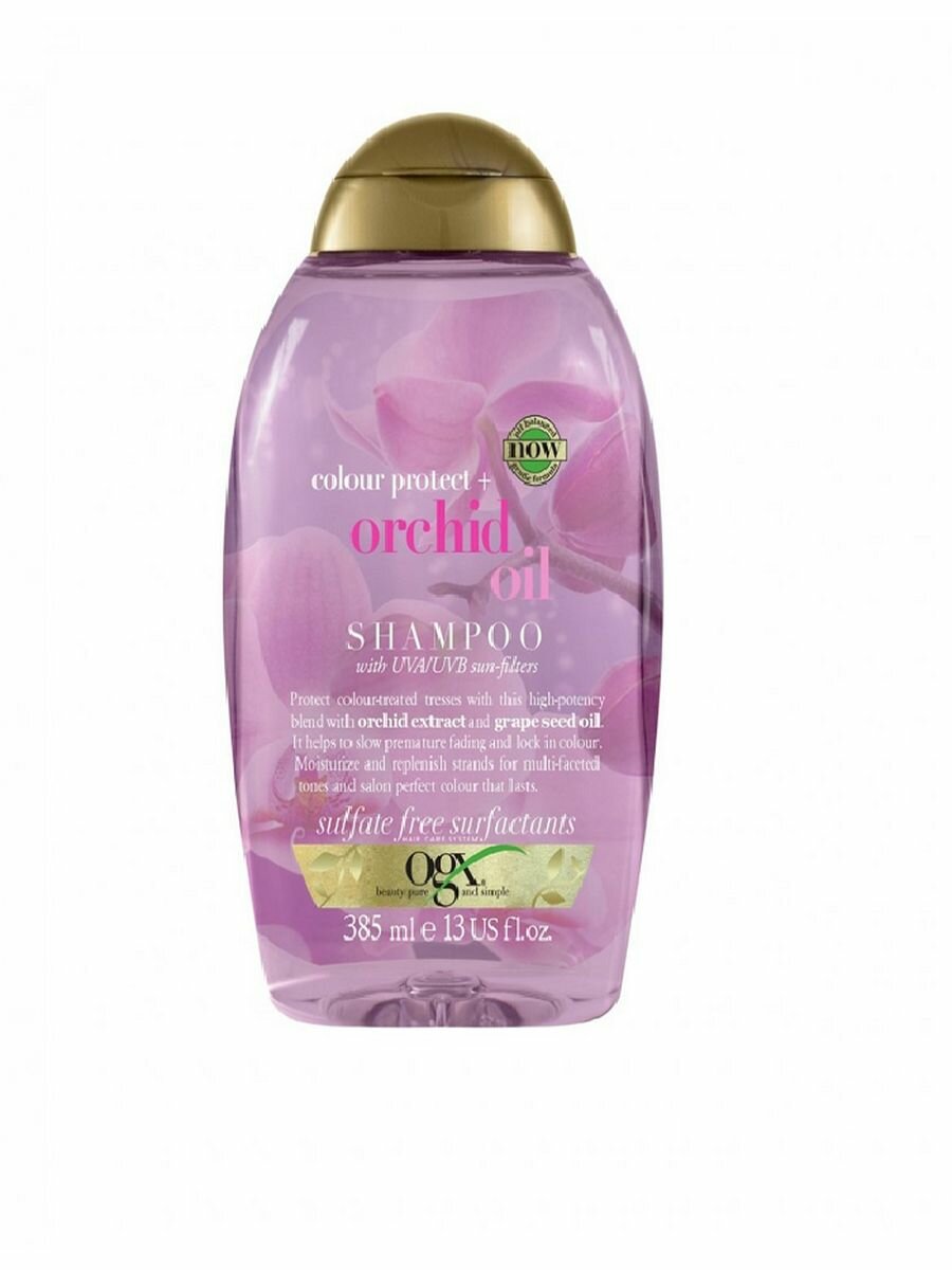OGX Шампунь с маслом орхидеи укрепляющий цвет волос 385мл