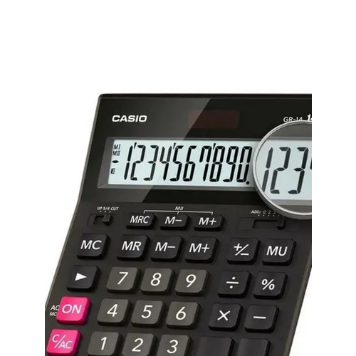 Калькулятор настольный Casio GR-14 14-разрядный черный