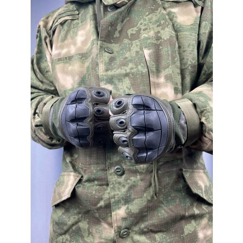 Перчатки Военные перчатки тактические беспалые, зеленый