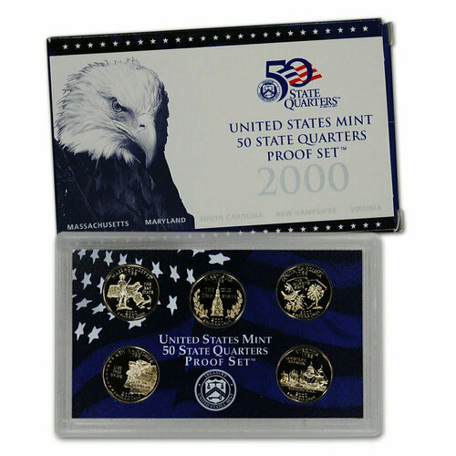 США, Набор монет Штаты Америки 2001 год, пруф