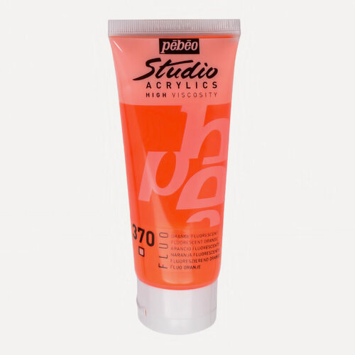 Изображение товара Краска акриловая "PEBEO" Studio Acrylics FLUO 100 мл 832370 оранжевый флуоресцентный