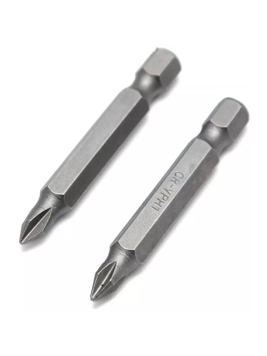 Бита крестовая магнитная PH1x50 мм, 2 шт. — фото 1