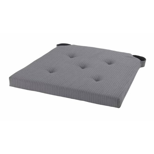 фото Подушка на стул ikea justina/ икеа юстина, 35/42 x 40 х 4 см, серый