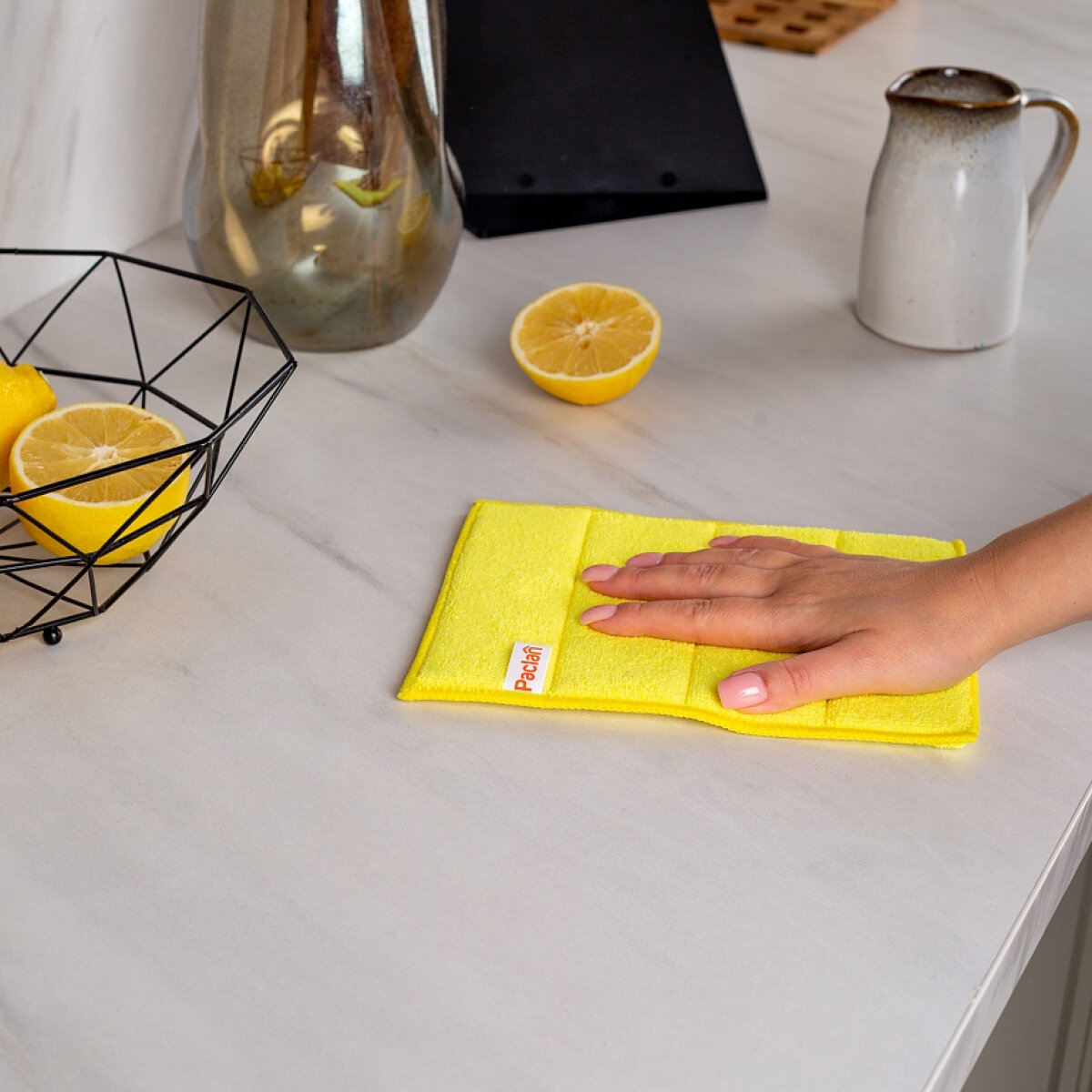 Салфетка для уборки микрофибра тряпка губка, 17 х 23 см, Paclan — фото 1