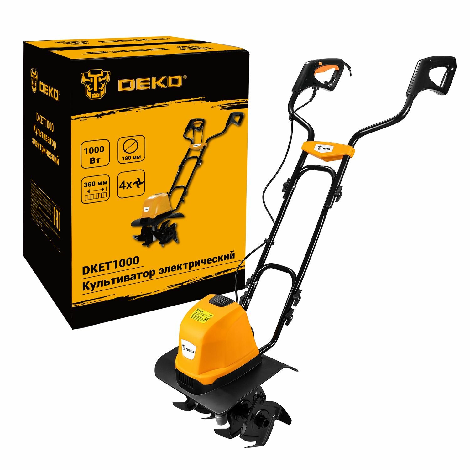 фото Культиватор аккумуляторный DEKO DKET36, 20В, 1x5.0Ач