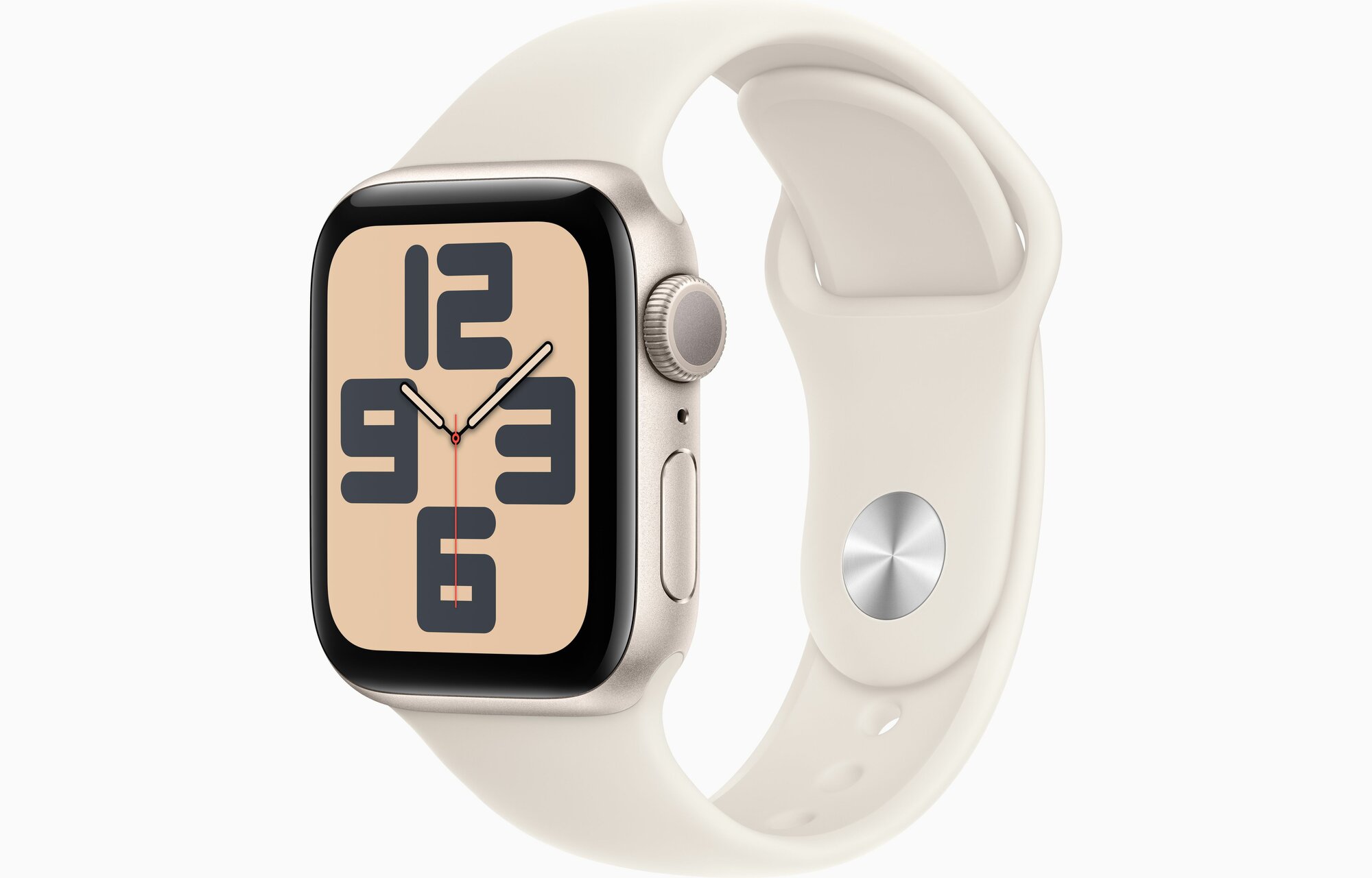 Умные часы Apple Watch Series SE Gen 2 40 мм Aluminium Case GPS, starlight Sport Band, размер ремешка S/M (2024)