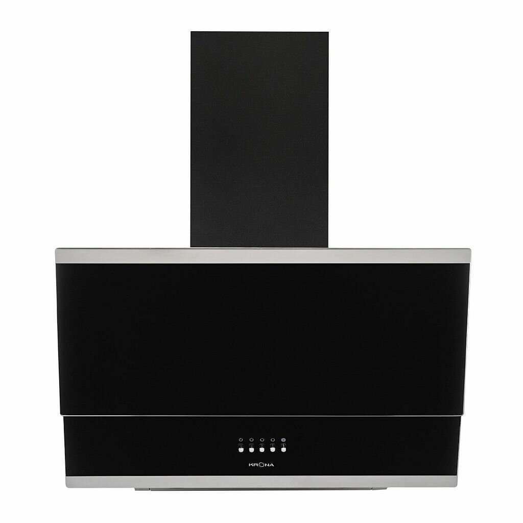Пристенная вытяжка Krona IRIDA 600 black push button — фото 1