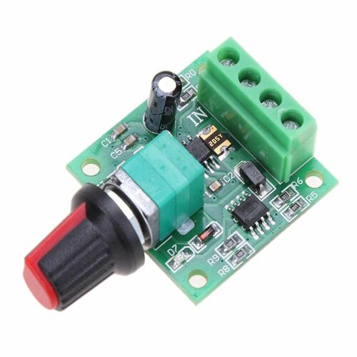 Контроллер скорости двигателя DC 18-12В 2А 80₽