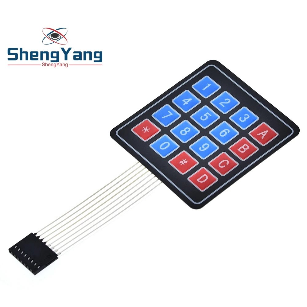 Мембранная клавиатура TZT Membrane Switch Keypad, 4x4 Matrix keyboard