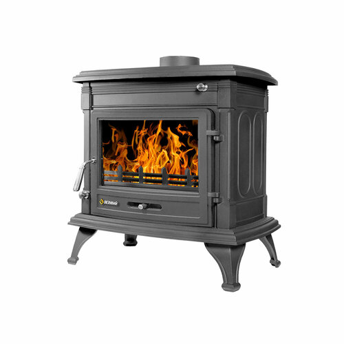 Печь-камин чугунная Везувий AST-13К Антрацит для дома пристенная 73990₽