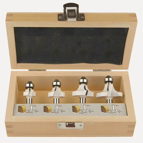 Изображение товара Набор фрез (4 шт, хвостовик 8 мм) MAKITA D-53534