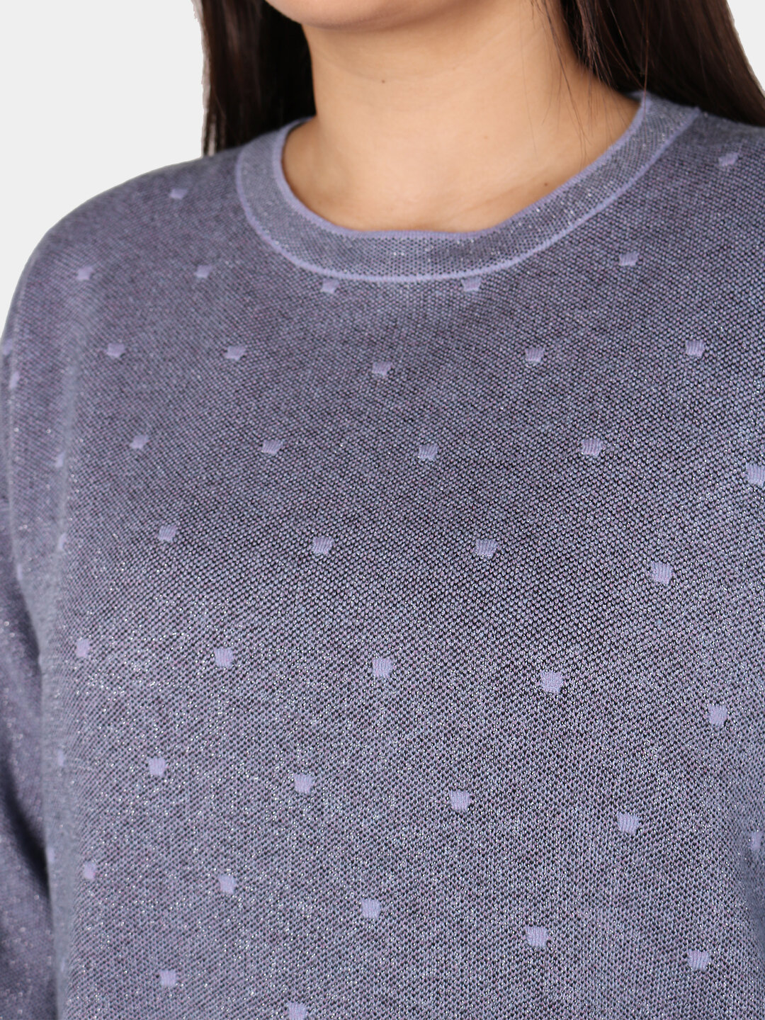 Свитер размер One Size, , фиолетовый — фото 1