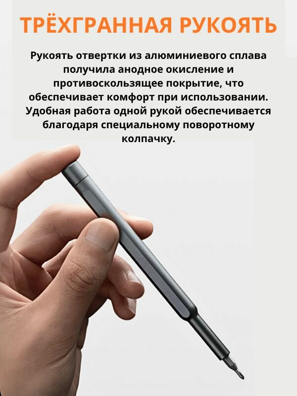 Отвертки Xiaomi Xiaomi Набор отвёрток Mi Precision Screwdriver Kit для точных работ, 24 в 1, магнитные биты