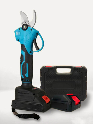 Изображение товара Секатор аккумуляторный садовый для огорода, электрический сучкорез для обрезки деревьев кустов