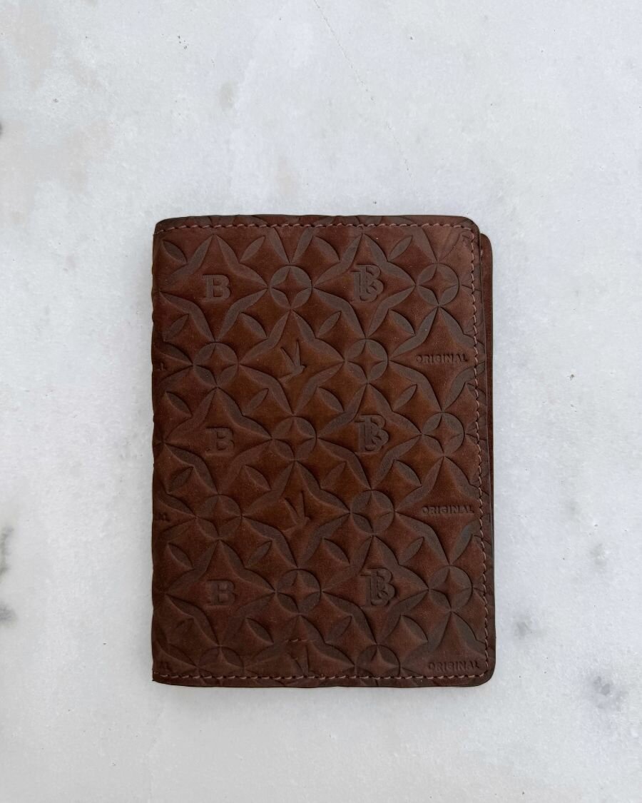 Обложка для паспорта Beautiful Birds, коричневый