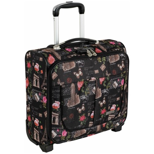 фото Чемодан малый polar п7108-01 черный