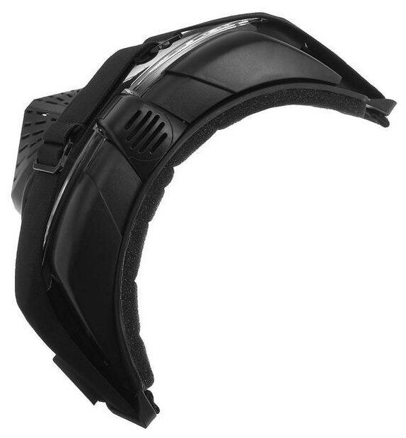 Очки-маска для езды на мототехнике разборные визор прозрачный черный 5350970