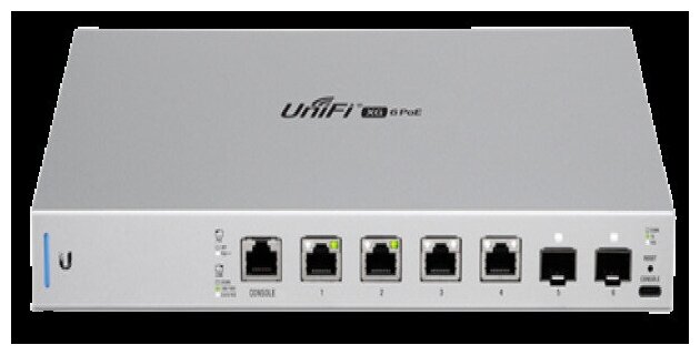 Коммутатор UBIQUITI UniFi Switch XG 6POE US-XG-6POE-EU