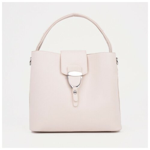 фото Тоут, отдел на молнии, наружный карман, регулируемый ремень, цвет молочный zr store