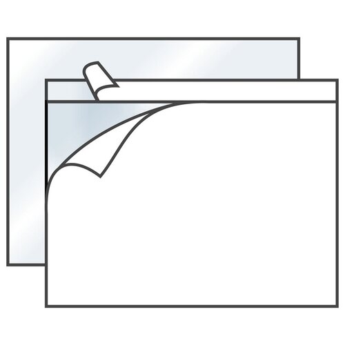 Конверт самоклеящийся для сопровод. документов Курт, C4, 310*230мм, полиэтилен, прозрач, отр. лента