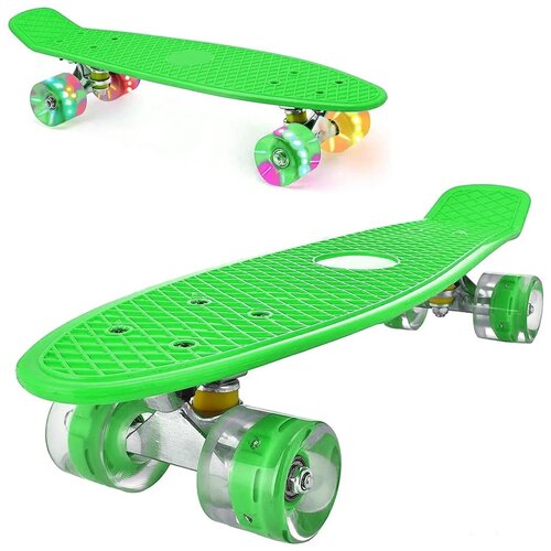 фото Скейт/скейтборд/пенниборд, цвет зеленый 55х15 см mototoys