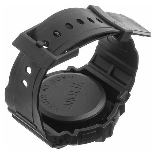 Часы электронные наручные детские Пиксель ремешок силикон черный 17500₽